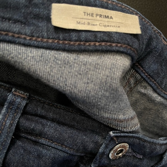 AG Prima Mid Rise Cigarette Jeans Size 28R - Picture 4 of 8